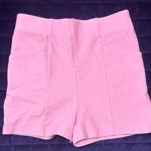LPA Women's High Waist Shorts in Soft Pink